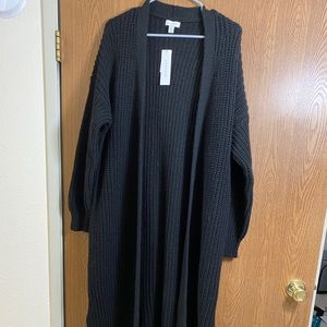 Topshop Maxi Cardigan - Black